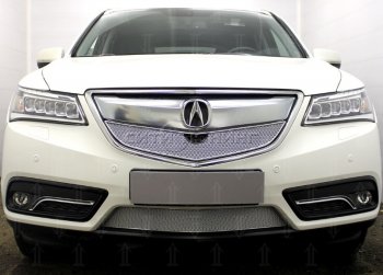 3 849 р. Нижняя решетка радиатора Allest Acura MDX YD3 дорестайлинг (2013-2016) (Хром)  с доставкой в г. Нижний Новгород. Увеличить фотографию 1