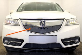 599 р. Зимняя заглушка решетки радиатора Стрелка 11 Премиум Acura MDX YD3 дорестайлинг (2013-2016)  с доставкой в г. Нижний Новгород. Увеличить фотографию 1