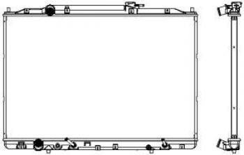 12 799 р. Радиатор охлаждения двигателя (3,7 л) SAKURA Acura MDX YD2 дорестайлинг (2006-2009)  с доставкой в г. Нижний Новгород. Увеличить фотографию 2