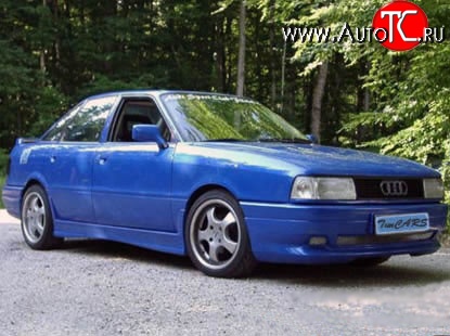 5 099 р. Пороги накладки RS Audi 80 B3 седан (1986-1991) (Неокрашенные)  с доставкой в г. Нижний Новгород