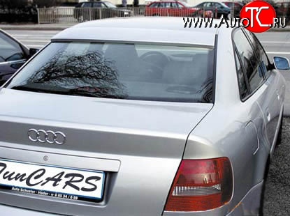 2 749 р. Козырёк RS на заднее лобовое стекло автомобиля Audi A4 B5 8D2 седан дорестайлинг (1994-1997) (Неокрашенный)  с доставкой в г. Нижний Новгород