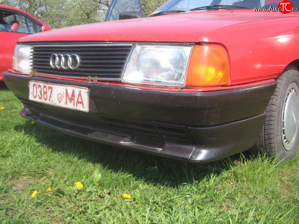 4 399 р. Накладка Sport на передний бампер Audi 100 C3 седан дорестайлинг (1982-1987)  с доставкой в г. Нижний Новгород