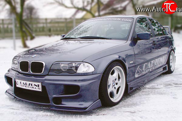 8 899 р. Передний бампер CarZone BMW 3 серия E46 седан дорестайлинг (1998-2001)  с доставкой в г. Нижний Новгород