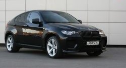 4 749 р. Накладки Global-Tuning на передний бампер автомобиля BMW X6 E71 дорестайлинг (2008-2012) (Неокрашенная)  с доставкой в г. Нижний Новгород. Увеличить фотографию 2