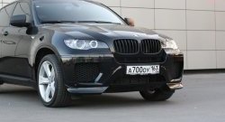 4 749 р. Накладки Global-Tuning на передний бампер автомобиля BMW X6 E71 дорестайлинг (2008-2012) (Неокрашенная)  с доставкой в г. Нижний Новгород. Увеличить фотографию 5