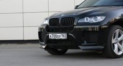 4 749 р. Накладки Global-Tuning на передний бампер автомобиля BMW X6 E71 дорестайлинг (2008-2012) (Неокрашенная)  с доставкой в г. Нижний Новгород. Увеличить фотографию 9