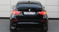 4 749 р. Накладки Global-Tuning на задний бампер автомобиля BMW X6 E71 рестайлинг (2012-2014) (Неокрашенные)  с доставкой в г. Нижний Новгород. Увеличить фотографию 3