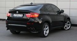 4 749 р. Накладки Global-Tuning на задний бампер автомобиля BMW X6 E71 рестайлинг (2012-2014) (Неокрашенные)  с доставкой в г. Нижний Новгород. Увеличить фотографию 4