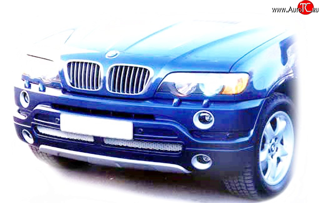 119 р. Накладка AS Concept на передний бампер BMW X5 E53 дорестайлинг (1999-2003) (Неокрашенная)  с доставкой в г. Нижний Новгород