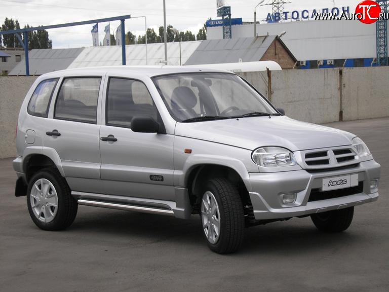 1 799 р. Пороги накладки Аскет Chevrolet Niva 2123 дорестайлинг (2002-2008) (Неокрашенные)  с доставкой в г. Нижний Новгород