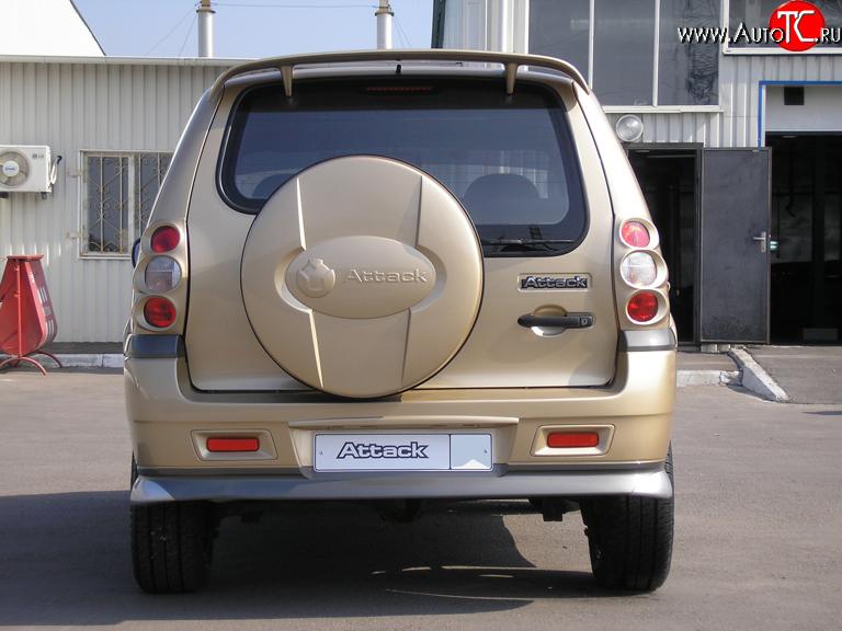 709 р. Накладки на фонари Атака (до 2009 г) Chevrolet Niva 2123 дорестайлинг (2002-2008) (Неокрашенные)  с доставкой в г. Нижний Новгород