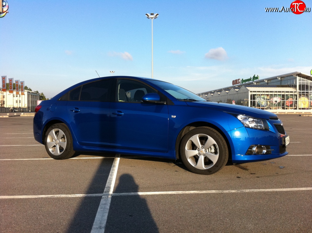 4 199 р. Пороги накладки Z-Line Chevrolet Cruze J300 седан дорестайлинг (2009-2012) (Неокрашенные)  с доставкой в г. Нижний Новгород