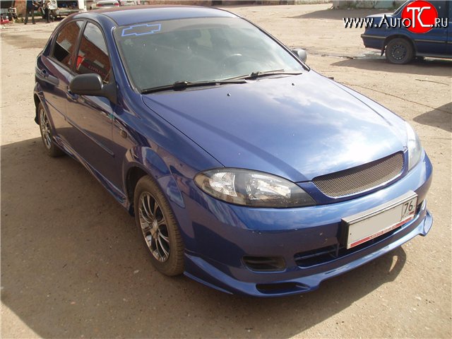 3 799 р. Накладка переднего бампера CT-1  Chevrolet Lacetti  хэтчбек (2002-2013) (Неокрашенная)  с доставкой в г. Нижний Новгород