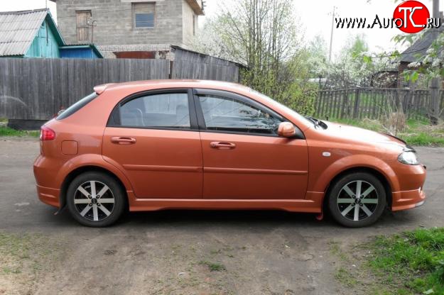 3 499 р. Пороги накладки Street Edition Chevrolet Lacetti хэтчбек (2002-2013) (Неокрашенные)  с доставкой в г. Нижний Новгород