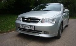 3 499 р. Накладка CTS на передний бампер автомобиля Chevrolet Lacetti седан (2002-2013) (Неокрашенная)  с доставкой в г. Нижний Новгород. Увеличить фотографию 1