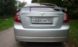 3 499 р. Накладка заднего бампера CTS Chevrolet Lacetti седан (2002-2013) (Неокрашенная)  с доставкой в г. Нижний Новгород. Увеличить фотографию 1