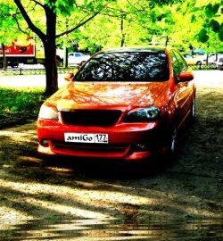 2 399 р. Накладка переднего бампера Tuning Zone  Chevrolet Lacetti  седан (2002-2013) (Неокрашенная)  с доставкой в г. Нижний Новгород. Увеличить фотографию 5