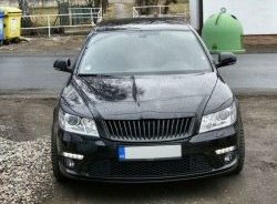 859 р. Реснички на фары СТ Skoda Octavia A5 рестайлинг универсал (2008-2013) (Неокрашенные)  с доставкой в г. Нижний Новгород. Увеличить фотографию 2