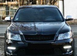 859 р. Реснички на фары СТ Skoda Octavia A5 рестайлинг универсал (2008-2013) (Неокрашенные)  с доставкой в г. Нижний Новгород. Увеличить фотографию 3