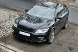 859 р. Реснички на фары СТ Skoda Octavia A5 рестайлинг универсал (2008-2013) (Неокрашенные)  с доставкой в г. Нижний Новгород. Увеличить фотографию 4