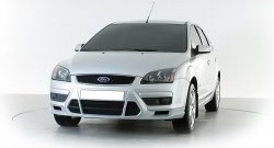 2 899 р. Накладка переднего бампера Sport Style Ford Focus 2  седан дорестайлинг (2004-2008) (Неокрашенная)  с доставкой в г. Нижний Новгород. Увеличить фотографию 2