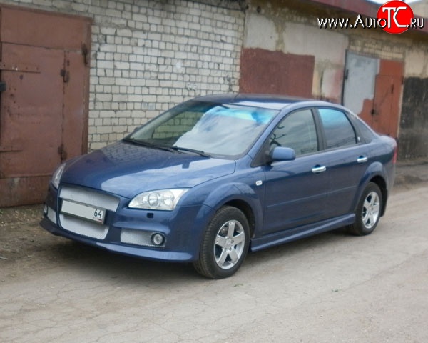 14 999 р. Передний бампер M-VRS Ford Focus 2  седан дорестайлинг (2004-2008) (Неокрашенный)  с доставкой в г. Нижний Новгород