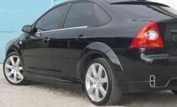 4 649 р. Пороги накладки ICС Ford Focus 2 седан рестайлинг (2007-2011) (Неокрашенные)  с доставкой в г. Нижний Новгород. Увеличить фотографию 5