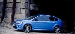 6 999 р. Пороги накладки ST Ford Focus 2 седан рестайлинг (2007-2011) (Неокрашенные)  с доставкой в г. Нижний Новгород. Увеличить фотографию 2