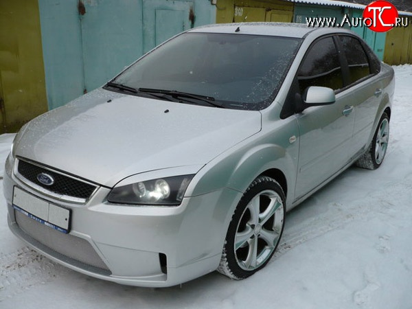 14 299 р. Передний бампер Concept Ford Focus 2  седан дорестайлинг (2004-2008) (Неокрашенный)  с доставкой в г. Нижний Новгород