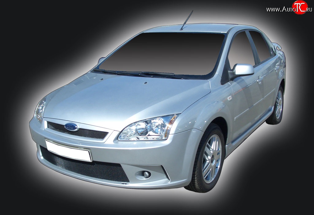 2 549 р. Решётка радиатора GT Dynamics Ford Focus 2 универсал дорестайлинг (2004-2008) (Неокрашенная)  с доставкой в г. Нижний Новгород