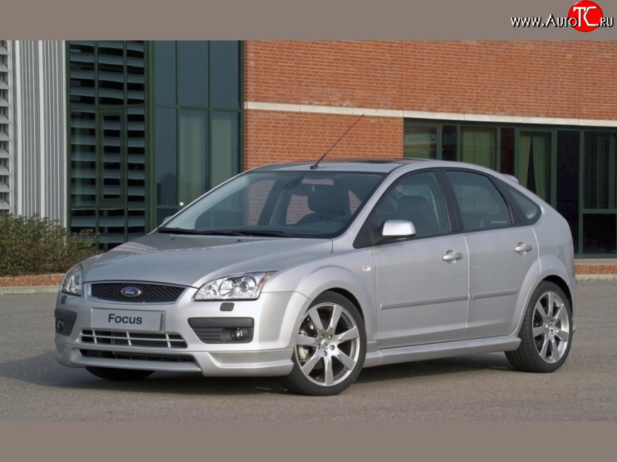 5 699 р. Накладка переднего бампера MS Ford Focus 2 универсал дорестайлинг (2004-2008) (Неокрашенная)  с доставкой в г. Нижний Новгород