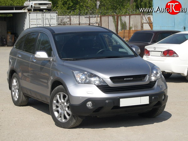 4 699 р. Решётка радиатора Mugen Style Honda CR-V RE1,RE2,RE3,RE4,RE5,RE7 дорестайлинг (2007-2010) (Неокрашенная)  с доставкой в г. Нижний Новгород