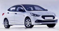 1 099 р. Реснички Sport Hyundai Solaris RBr хэтчбэк дорестайлинг (2010-2014) (Неокрашенные)  с доставкой в г. Нижний Новгород. Увеличить фотографию 4