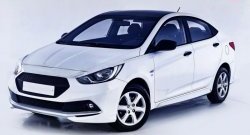 1 099 р. Реснички Sport Hyundai Solaris RBr хэтчбэк дорестайлинг (2010-2014) (Неокрашенные)  с доставкой в г. Нижний Новгород. Увеличить фотографию 5