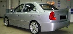 4 699 р. Задний бампер ATH-classic Hyundai Accent седан ТагАЗ (2001-2012) (Неокрашенный)  с доставкой в г. Нижний Новгород. Увеличить фотографию 3