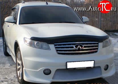 10 599 р. Накладка переднего бампера FX-Design INFINITI FX35 S50 дорестайлинг (2002-2005) (Неокрашенная)  с доставкой в г. Нижний Новгород