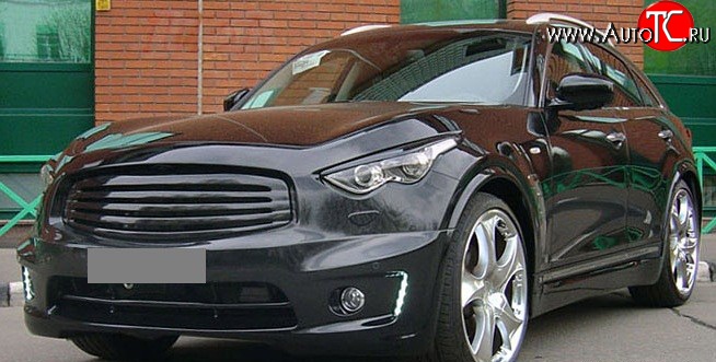 15 999 р. Решётка радиатора Style INFINITI FX35 S51 дорестайлинг (2008-2011) (Неокрашенная)  с доставкой в г. Нижний Новгород