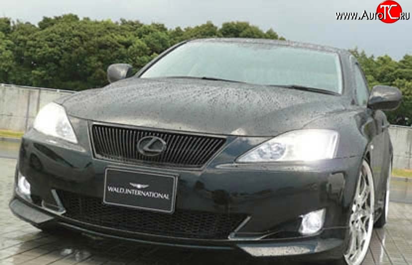 11 399 р. Накладка переднего бампера Wald Lexus IS350 XE20 седан дорестайлинг (2005-2013) (Неокрашенная)  с доставкой в г. Нижний Новгород