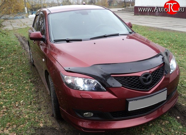 4 999 р. Накладка переднего бампера Sport Mazda 3/Axela BK дорестайлинг, хэтчбэк (2003-2006) (Неокрашенная)  с доставкой в г. Нижний Новгород