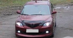 4 999 р. Накладка переднего бампера Sport Mazda 3/Axela BK дорестайлинг, хэтчбэк (2003-2006) (Неокрашенная)  с доставкой в г. Нижний Новгород. Увеличить фотографию 2