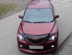 4 999 р. Накладка переднего бампера Sport Mazda 3/Axela BK дорестайлинг, хэтчбэк (2003-2006) (Неокрашенная)  с доставкой в г. Нижний Новгород. Увеличить фотографию 3