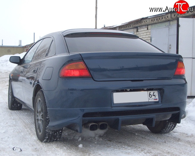 6 899 р. Накладка заднего бампера M-VRS Mazda 323 BA дорестайлинг седан (1994-1996) (Неокрашенная)  с доставкой в г. Нижний Новгород