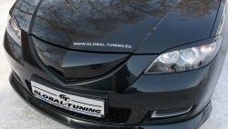 729 р. Реснички на фары Global-Tuning Mazda 3/Axela BK дорестайлинг седан (2003-2006) (Неокрашенные)  с доставкой в г. Нижний Новгород. Увеличить фотографию 2