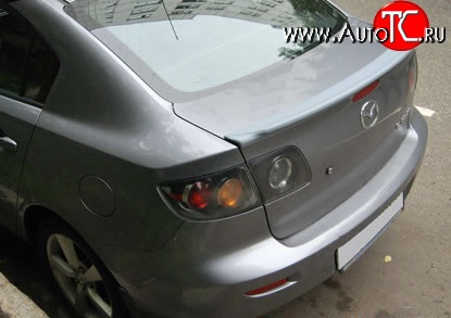 3 099 р. Спойлер Style Mazda 3/Axela BK дорестайлинг седан (2003-2006) (Неокрашенный)  с доставкой в г. Нижний Новгород