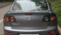 3 099 р. Спойлер Style Mazda 3/Axela BK дорестайлинг седан (2003-2006) (Неокрашенный)  с доставкой в г. Нижний Новгород. Увеличить фотографию 3