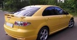 7 349 р. Накладка заднего бампера AERO Mazda 6 GG седан дорестайлинг (2002-2005) (Неокрашенная)  с доставкой в г. Нижний Новгород. Увеличить фотографию 2