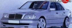 3 599 р. Пороги накладки Rieger Mercedes-Benz C-Class S202 дорестайлинг универсал (1992-1997)  с доставкой в г. Нижний Новгород. Увеличить фотографию 2