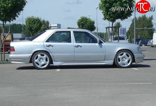 6 799 р. Пороги накладки GT Dynamics Mercedes-Benz E-Class W124 седан дорестайлинг (1984-1993) (Неокрашенные)  с доставкой в г. Нижний Новгород