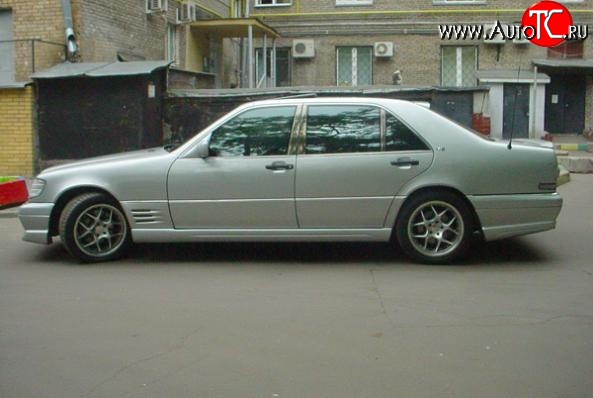 12 599 р. Пороги накладки LORINSER Mercedes-Benz S class W140 Седан (1991-1998) (Неокрашенные)  с доставкой в г. Нижний Новгород