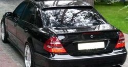 2 699 р. Козырёк AMG на заднее лобовое стекло автомобиля  Mercedes-Benz E-Class  W211 (2002-2009) дорестайлинг седан, рестайлинг седан (Неокрашенный)  с доставкой в г. Нижний Новгород. Увеличить фотографию 2